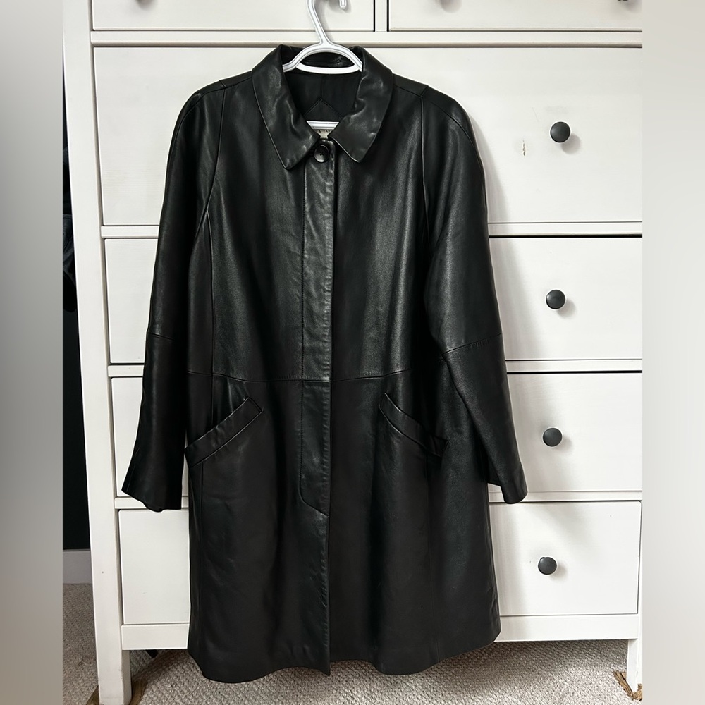 Lord & Taylor Black Leather Jacket